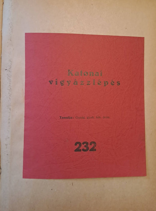 Kiegészítő kimutatás a tüzérségi szakismereteket tartalmazó szabályzatokról, szolg. könyvekről és segédletekről, melyekkel a tüzér thts. a gyakorlati életben találkozik