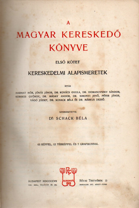 A magyar kereskedő könyve I. Kereskedelmi alapismeretek