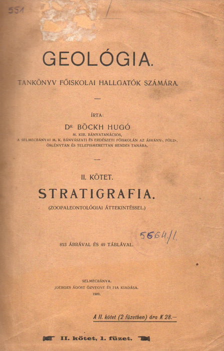 Geológia II. Stratigrafia 1-2.