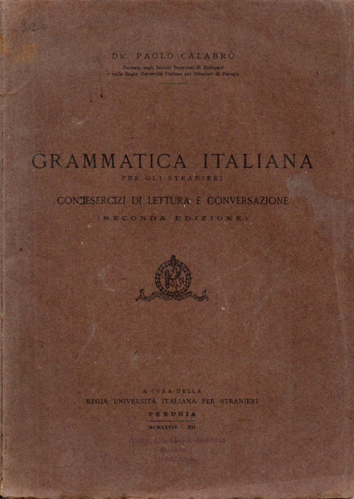 Grammatica italiana per gli stranieri