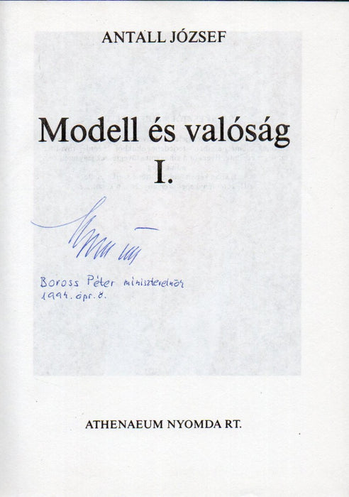 Modell és valóság I-II.