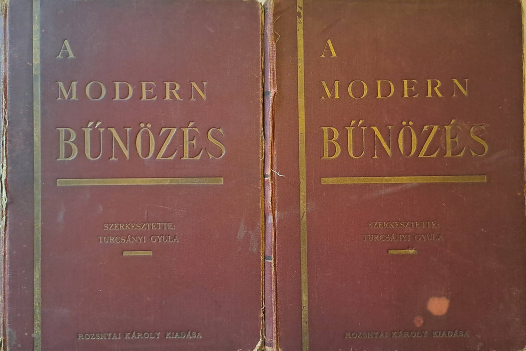 A modern bűnözés I-II.