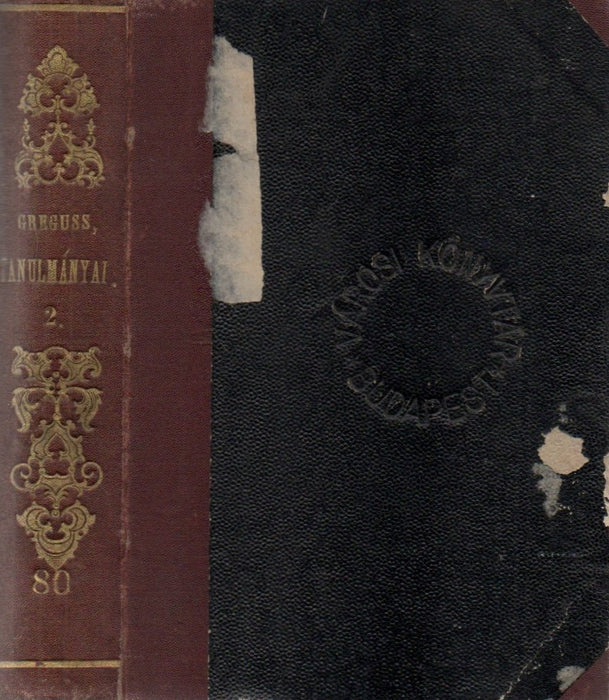 Greguss Ágost tanulmányai II.