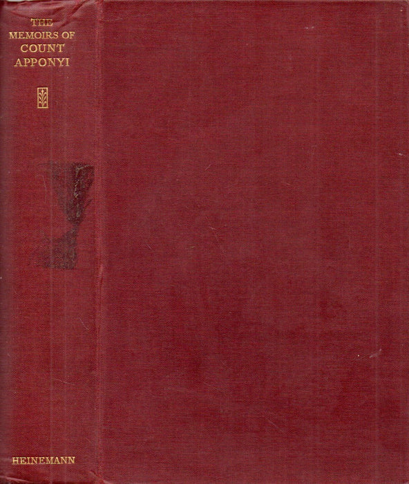 The Memoirs of Count Apponyi