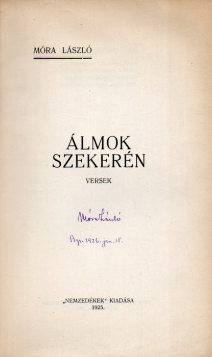 Álmok szekerén