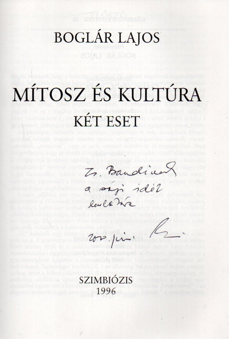 Mítosz és kultúra