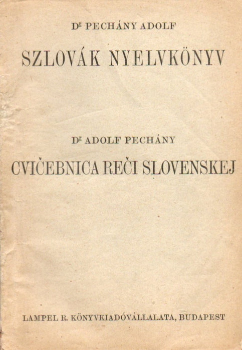 Szlovák nyelvkönyv - Cvicebnica reci slovenskej