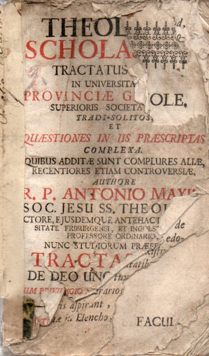 Theologica scolastica tractatus I.