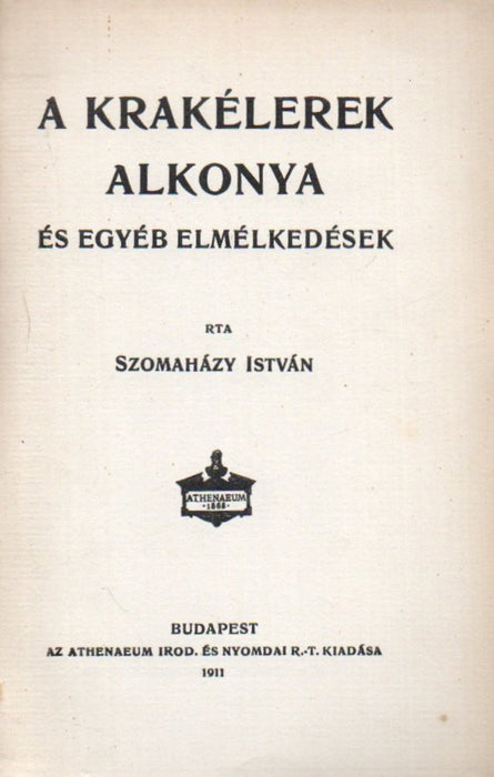 A krakélerek alkonya és egyéb elmélkedések