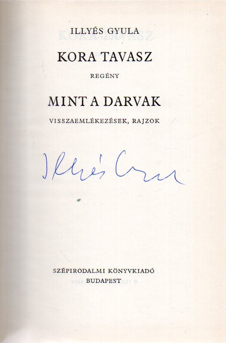 Kora tavasz - Mint a darvak