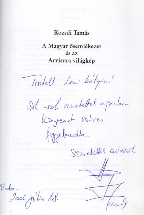 A Magyar ősemlékezet és az Arvisura világkép