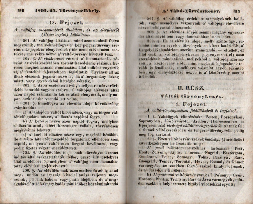 1840-dik évi országgyűlésen alkotott törvény-czikkelyek
