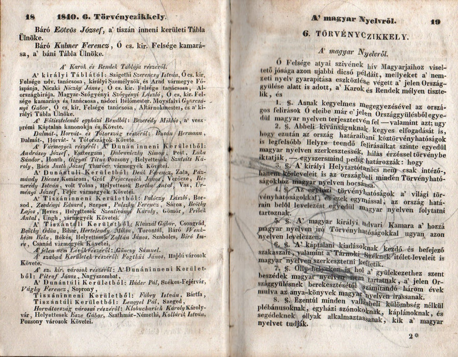 1840-dik évi országgyűlésen alkotott törvény-czikkelyek