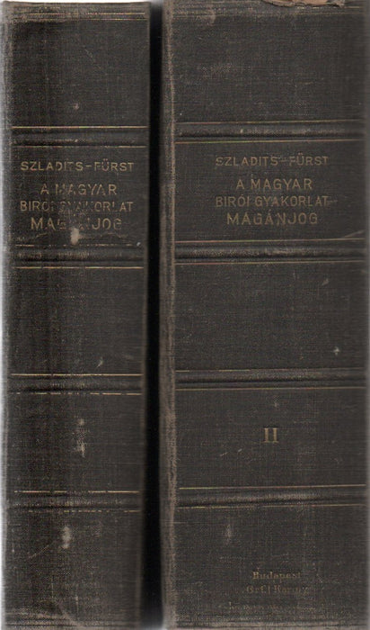 A magyar bírói gyakorlat - Magánjog I-II.