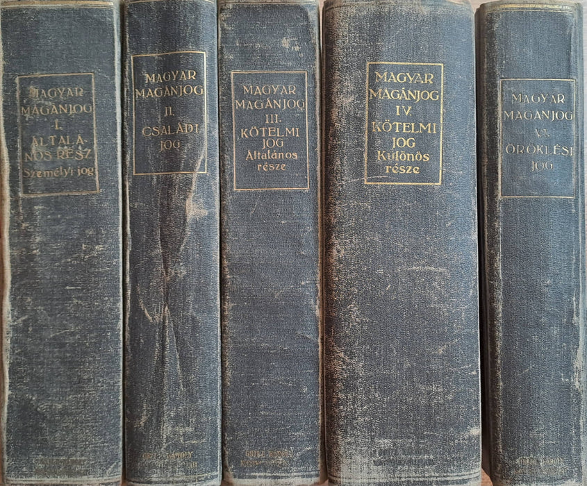 Magyar magánjog I-IV. és VI.