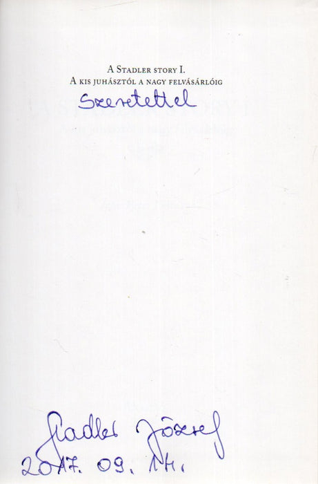 A Stadler story I-V.