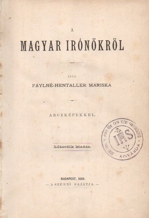 A magyar írónőkről