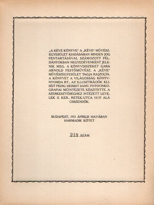 A Kéve könyve III.