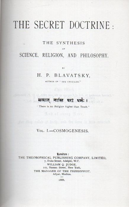 The Secret Doctrine I-II.
