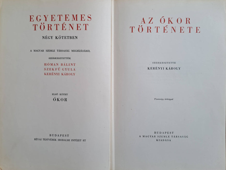 Egyetemes történet I-IV.