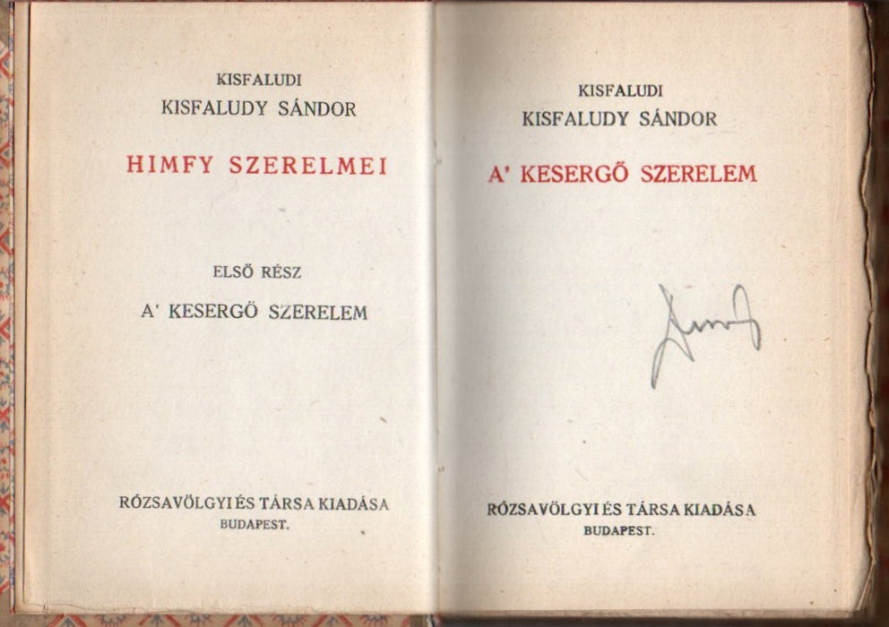 Himfy szerelmei I-II.