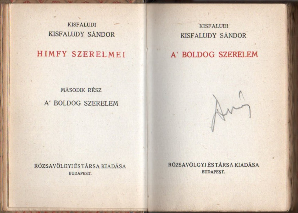 Himfy szerelmei I-II.