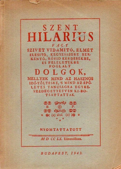 Szent Hilarius