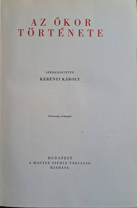 Egyetemes történet I-IV.