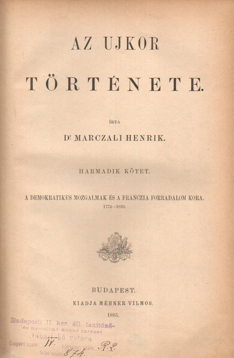 Világtörténelem VIII. - Az ujkor története III.