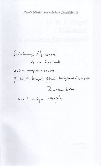 Előadások a művészet filozófiájáról