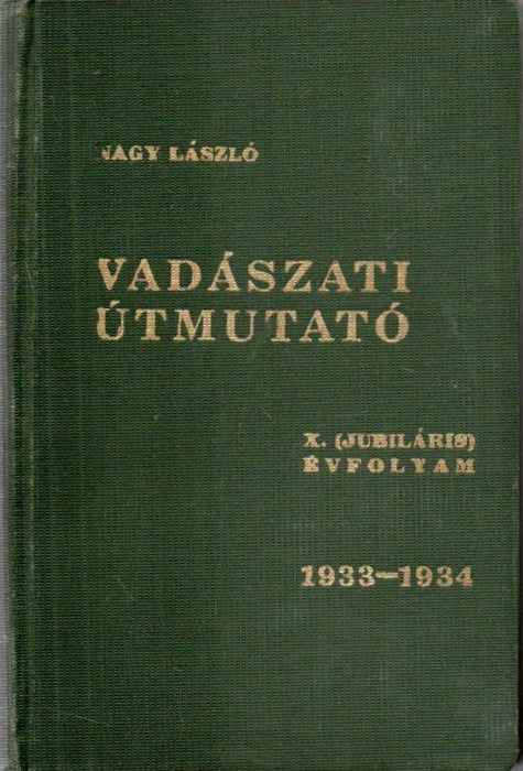 Vadászati útmutató 1933-1934