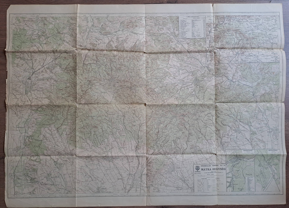 Mátra hegység - Kirándulók térképe