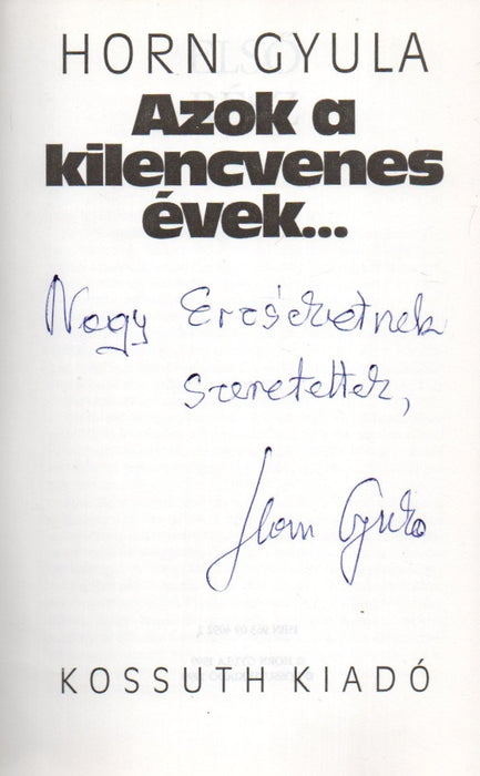 Azok a kilencvenes évek...