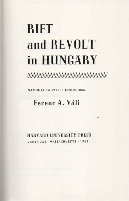 Rift and Revolt in Hungary