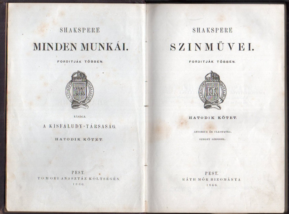 Shakspere színművei VI.