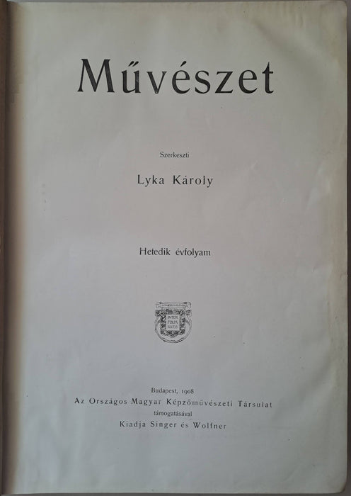 Művészet VII. évfolyam