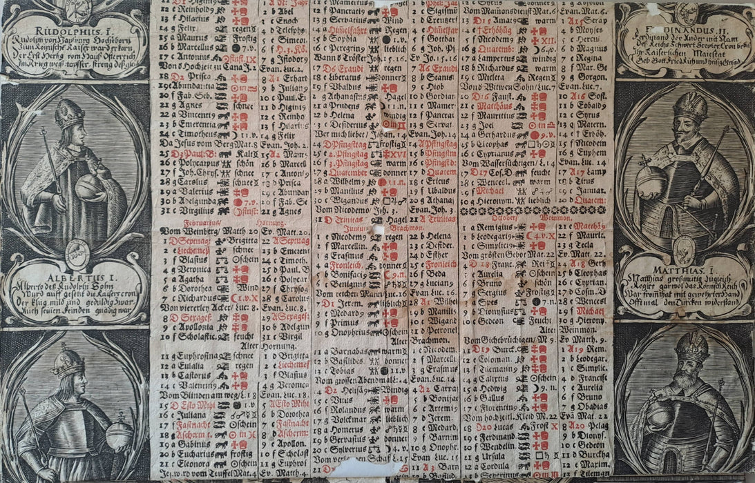 Neu und Alt Almanach Marci Freunde/auff das Jahr nach der Geburt Jesu Christi 1665.