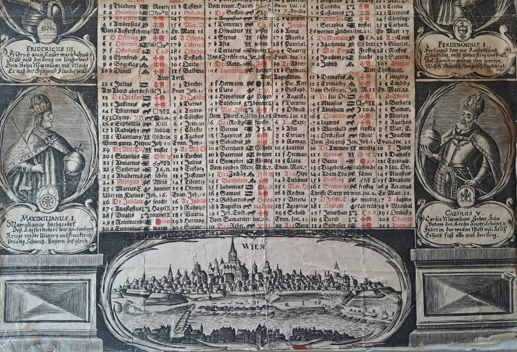 Neu und Alt Almanach Marci Freunde/auff das Jahr nach der Geburt Jesu Christi 1665.