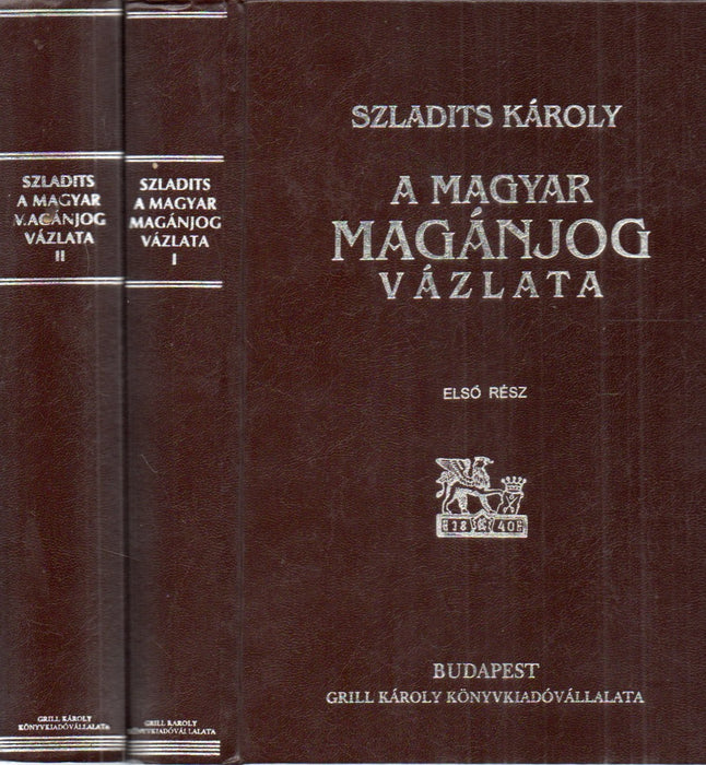 A magyar magánjog vázlata I-II.