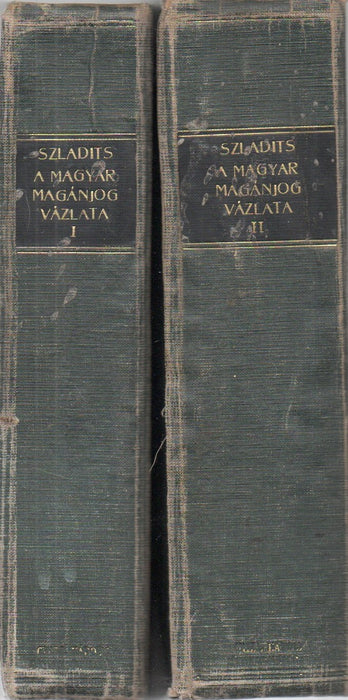 A magyar magánjog vázlata I-II.