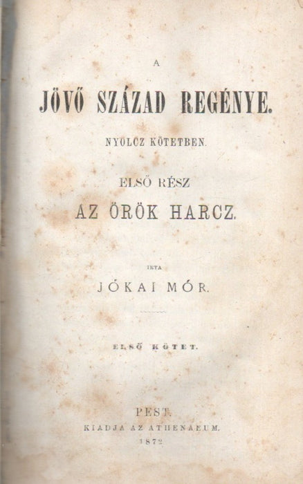 A jövő század regénye I-IX.