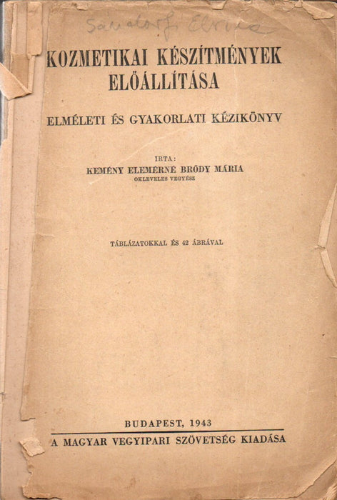 Kozmetikai készítmények előállítása