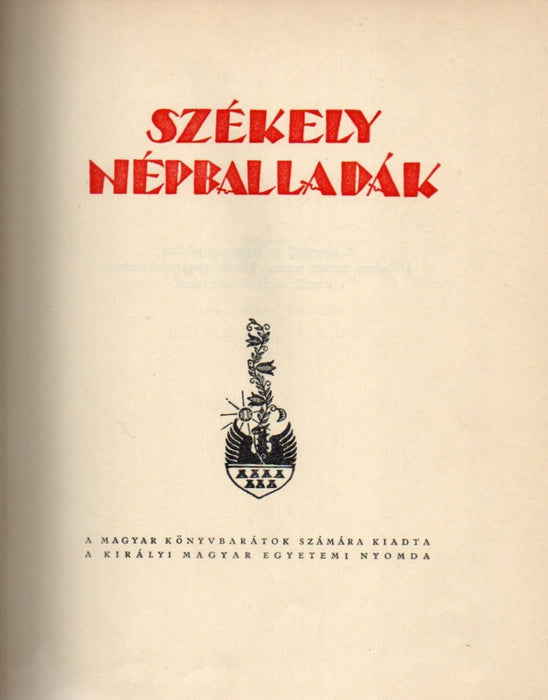 Székely népballadák