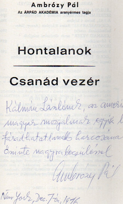 Hontalanok - Csanád vezér