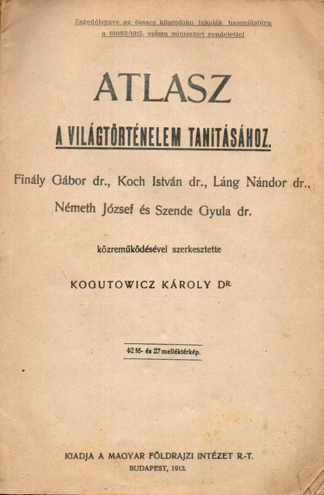 Atlasz a világtörténelem tanításához II.