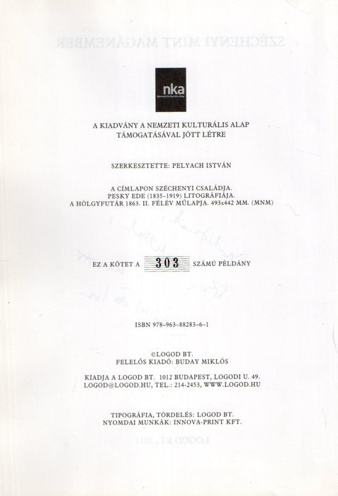 Széchenyi mint magánember