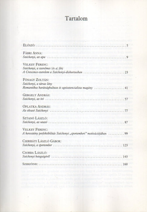 Széchenyi mint magánember