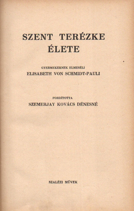 Szent Terézke lelke