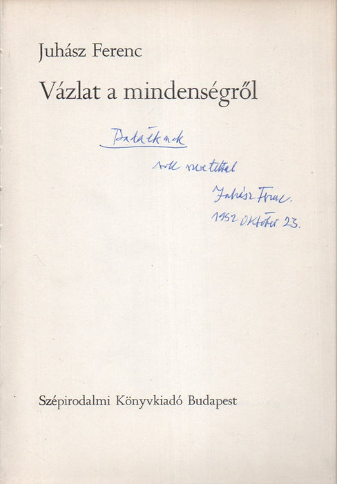 Vázlat a mindenségről