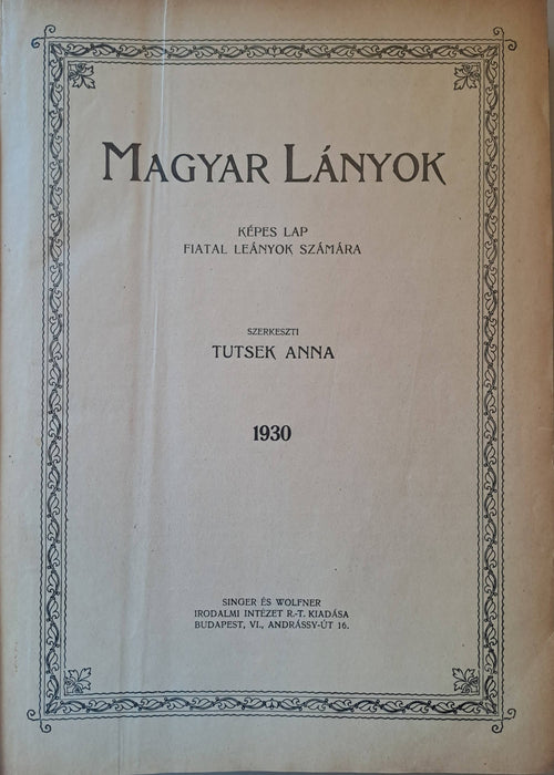 Magyar Lányok 1930